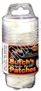 BUTCHS  -  Loop Reiniging Doekjes  -  TRIPLE TWILL  -  kaliber .270 / 7mm tot .35 / 9mm  -  maat 45mm vierkant  -  inhoud 300 stuks